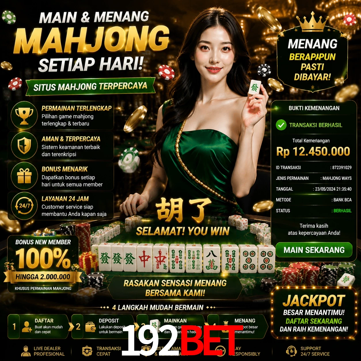 Ganhar e sacar na 192bet